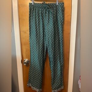 Banana Republic Teal Floral Pants